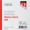 MEMOBLOK QUANTORE KOPGELIJMD 98X98MM