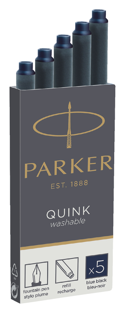 INKTPATROON PARKER QUINK BLAUWZWART