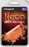 USB STICK 2.0 INTEGRAL 32GB NEON ORANJE