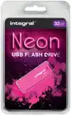 USB STICK 2.0 INTEGRAL 32GB NEON ROZE