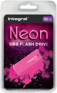 USB STICK 2.0 INTEGRAL 32GB NEON ROZE