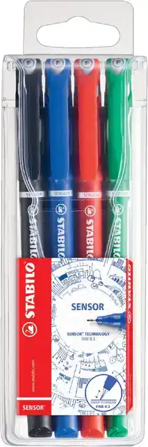 FINELINER STABILO SENSOR 189/4 F ASS