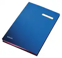 VLOEIBOEK ESSELTE KARTON 20TABS BLAUW