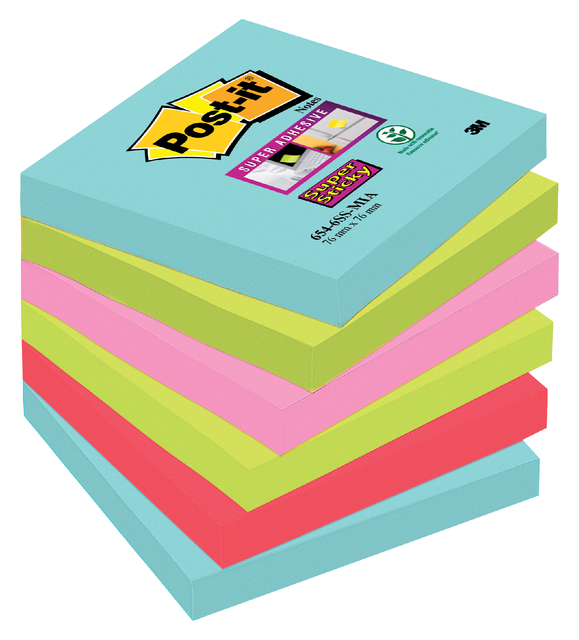 MEMOBLOK POST-IT 654 SUPER STICKY