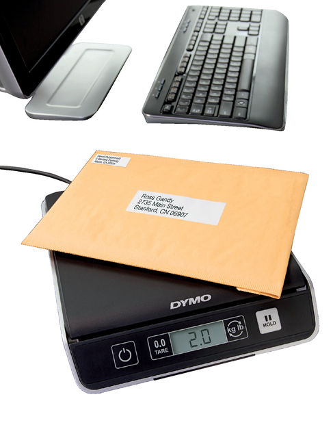 PAKKETWEGER DYMO M5 DIGITAAL TOT 5000GR