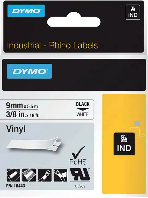 LABELTAPE DYMO RHINO INDUSTRIEEL VINYL