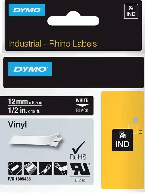 LABELTAPE DYMO RHINO INDUSTRIEEL VINYL