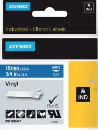 LABELTAPE DYMO 1805417 RHINO 19MMX5.5M