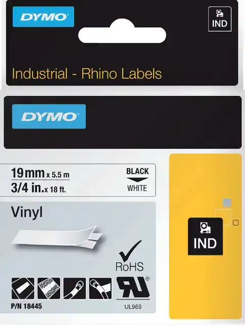 LABELTAPE DYMO RHINO INDUSTRIEEL VINYL