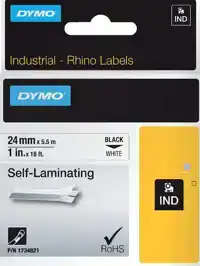 LABELTAPE DYMO 1734821 RHINO 24MMX5.5M