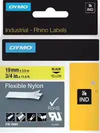 LABELTAPE DYMO 18491 RHINO 19MMX3.5M