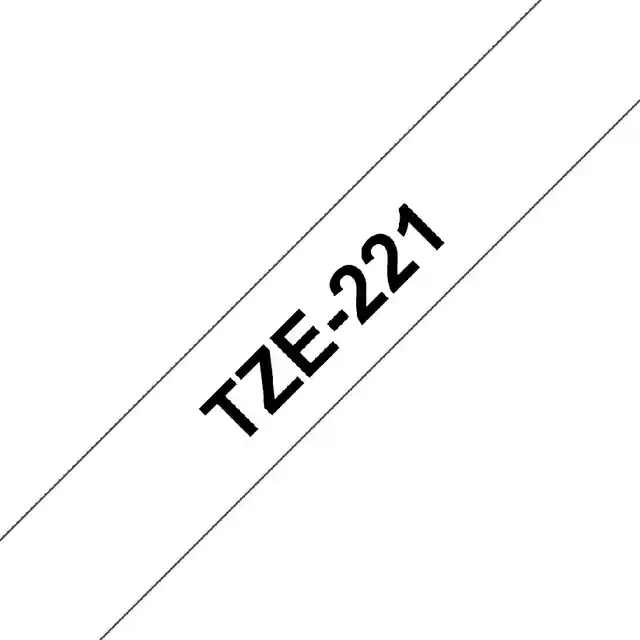 LABELTAPE BROTHER PTOUCH TZE221 9MM WIT