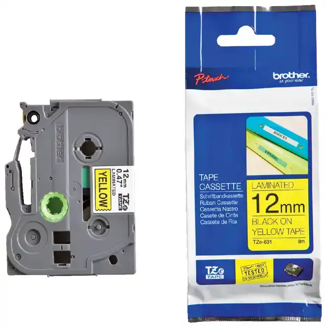 LABELTAPE BROTHER PTOUCH TZE631 12MM