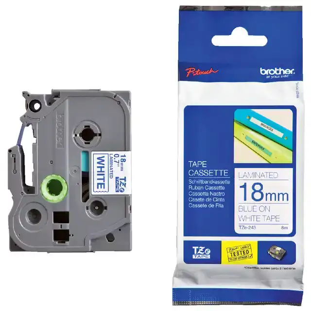 LABELTAPE BROTHER PTOUCH TZE243 18MM