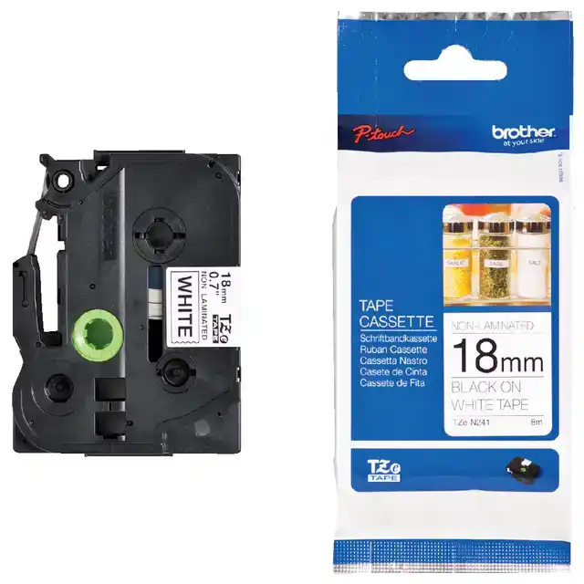 LABELTAPE BROTHER PTOUCH TZEN241 18MM