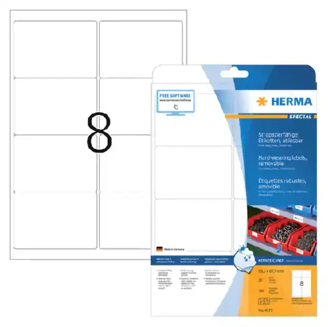 ETIKET HERMA 4575 99.1X67.7MM FOLIE WIT