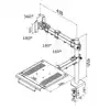 LAPTOPARM NEOMOUNTS D960 27 INCH KLEM