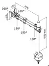 MONITORARM NEOMOUNTS D960G 10 30 INCH