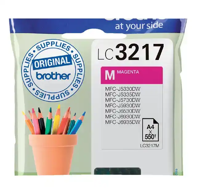 INKTCARTRIDGE BROTHER LC-3217M ROOD