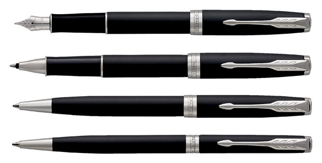 VULPEN PARKER SONNET CT F MAT ZWART