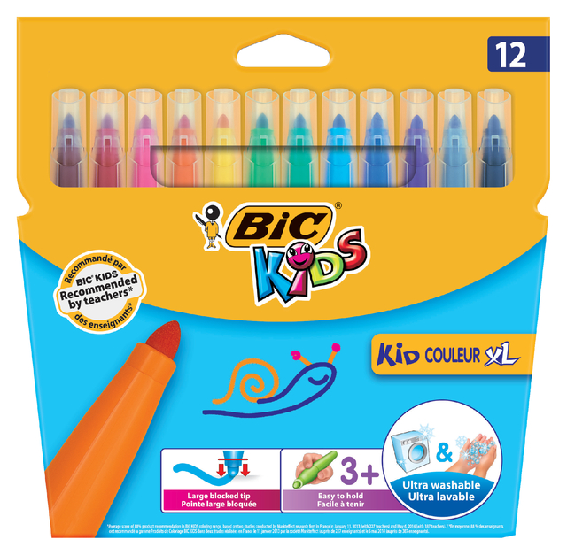 KLEURSTIFT BICKIDS COULEUR XL ASSORTI