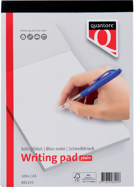 SCHRIJFBLOK QUANTORE A5 BLANCO 100VEL