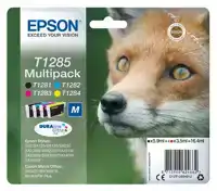 INKTCARTRIDGE EPSON T1285 ZWART + 3