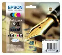 INKTCARTRIDGE EPSON 16XL T1636 ZWART +