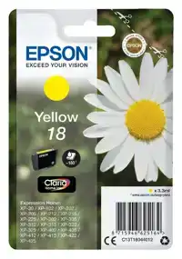 INKTCARTRIDGE EPSON 18 T1804 GEEL