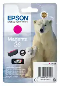 INKTCARTRIDGE EPSON 26 T2613 ROOD