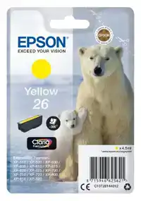 INKTCARTRIDGE EPSON 26 T2614 GEEL