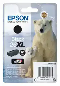 INKTCARTRIDGE EPSON 26XL T2621 ZWART