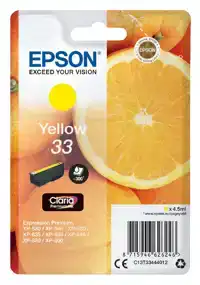 INKTCARTRIDGE EPSON 33 T3344 GEEL