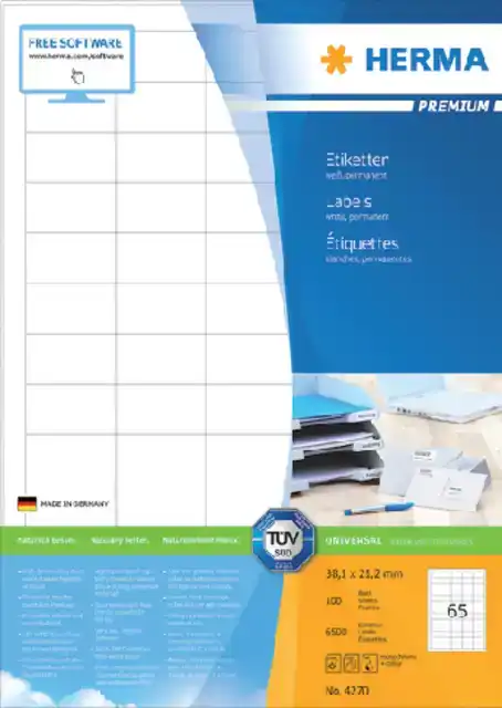 ETIKET HERMA 4270 38.1X21.2MM PREM WIT