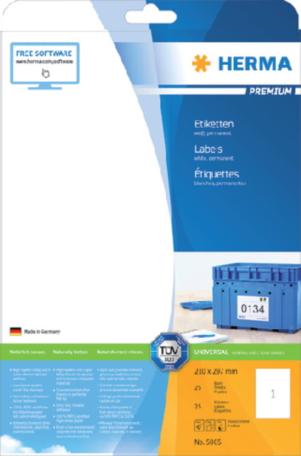 ETIKET HERMA 5065 210X297MM A4 PREMIUM