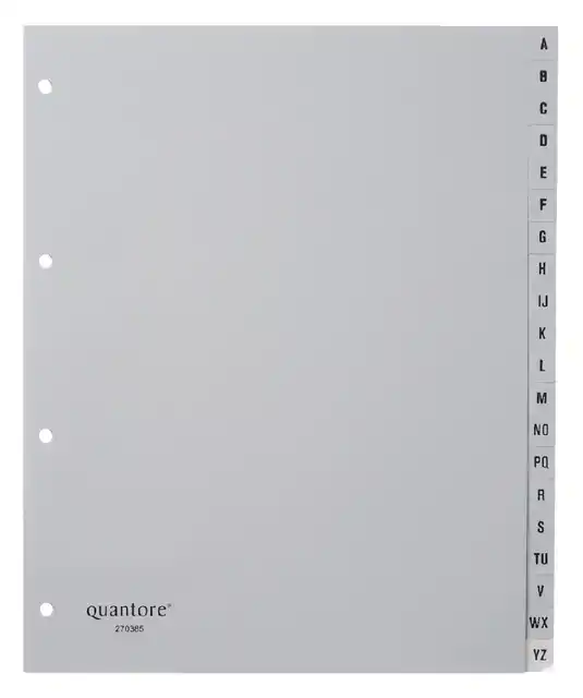 TABBLAD QUANTORE A4 4R PP A-Z EXTRA