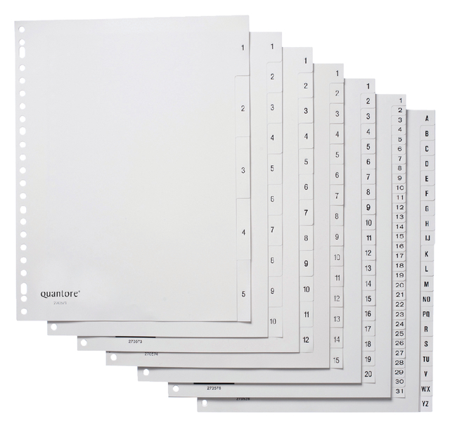 TABBLAD QUANTORE 23RINGS PP 1-5 WT