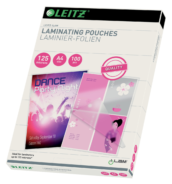 LAMINEERHOES GBC A4 2X125MICRON GLANS