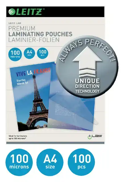 LAMINEERHOES LEITZ ILAM A4 2X100MICRON