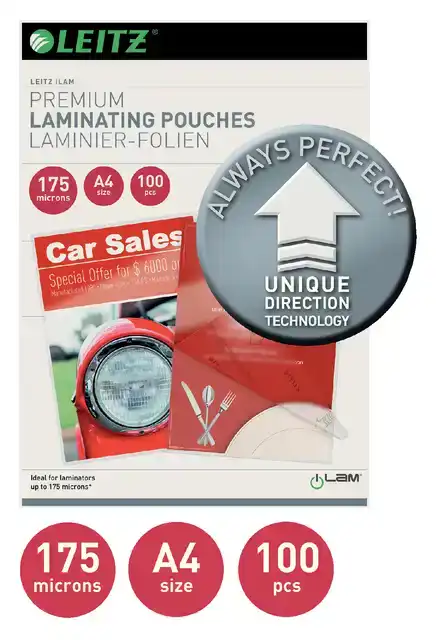 LAMINEERHOES LEITZ ILAM A4 2X175MICRON
