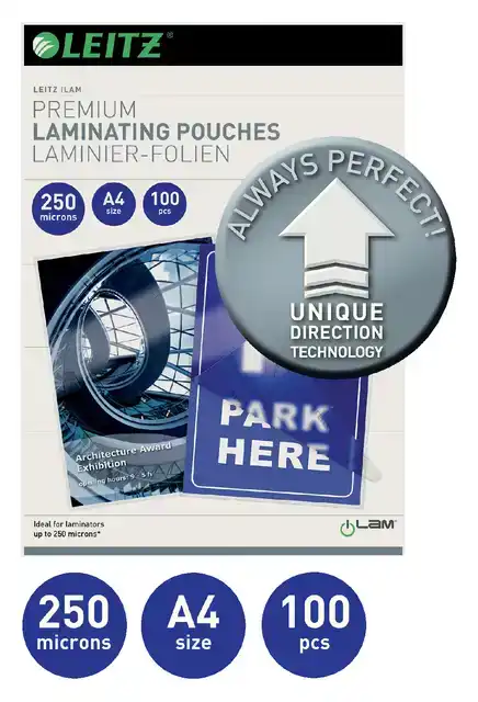 LAMINEERHOES LEITZ ILAM A4 2X250MICRON