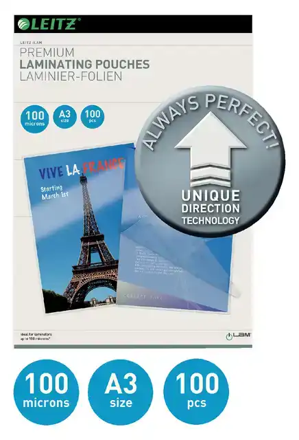 LAMINEERHOES LEITZ ILAM A3 2X100MICRON