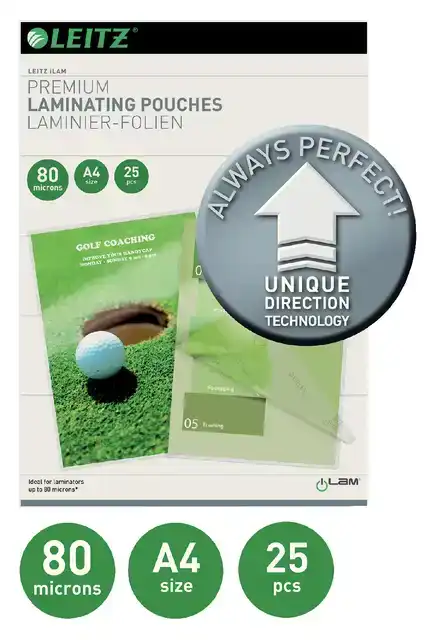 LAMINEERHOES LEITZ ILAM A4 2X80MICRON