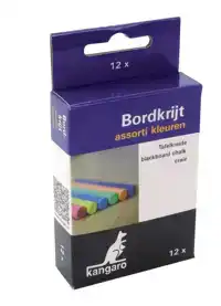 BORDKRIJT KANGARO ASS.KLEUREN 12 STUKS