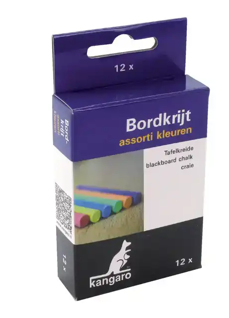 BORDKRIJT KANGARO ASS.KLEUREN 12 STUKS