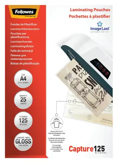 LAMINEERHOES FELLOWES A4 2X125MICRON