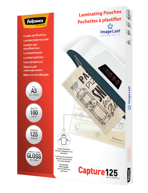 LAMINEERHOES FELLOWES A3 2X125MICRON