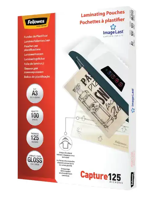 LAMINEERHOES FELLOWES A3 2X125MICRON