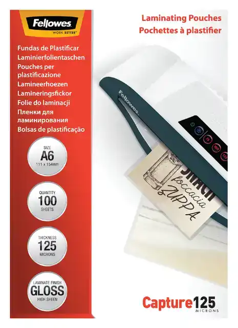 LAMINEERHOES FELLOWES A6 2X125MICRON