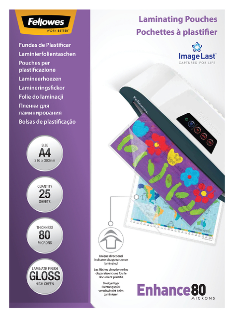 LAMINEERHOES FELLOWES A4 2X80MICRON